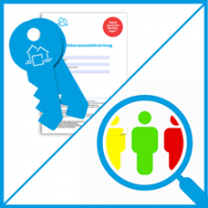 Kombipaket: 1 Freischaltcode für einen Online-Mietvertrag + 1 Freigabenummer für einen Online-Solvenzcheck