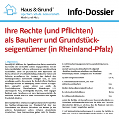 Info-Dossier: Ihre Rechte (und Pflichten) als Bauherr und Grundstückseigentümer (in Rheinland-Pfalz)