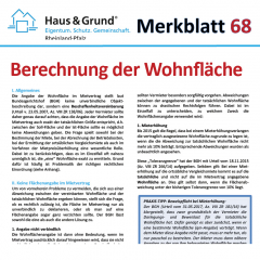 Merkblatt: Berechnung der Wohnfläche