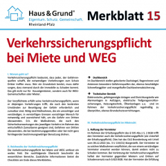 Merkblatt: Verkehrssicherungspflicht bei Miete und WEG